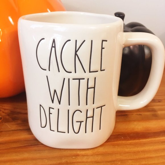 Rae Dunn Double Sided Cackle with Delight Mug - Picture 1 of 2